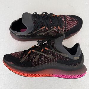 Size 11.5 - Adidas 4D Fusio Primeknit Black Orange Pink  FZ2414 Men's Shoes
